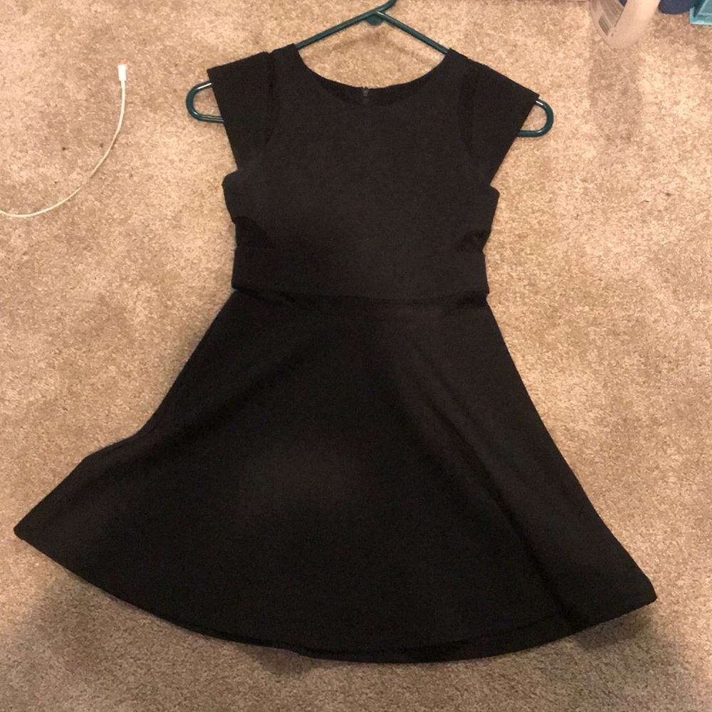 Girls black formal dress